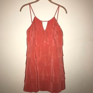 BCBGMAXAZRIA Coral Ruffle Dress SZ 4